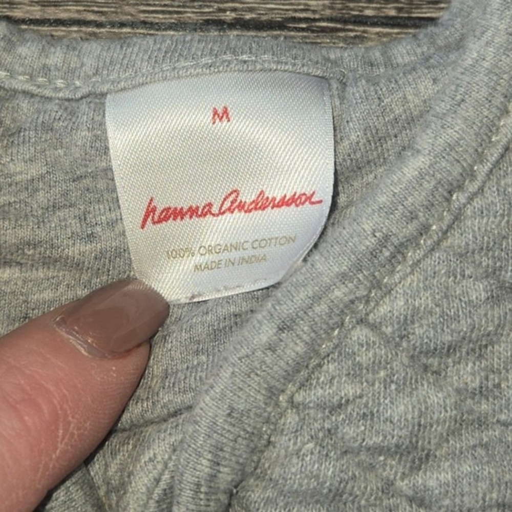Hanna Andersson 2 Pack Quilted‎ Sleep Sacks Gray Oatmeal 6-18mon - Picture 4 of 5
